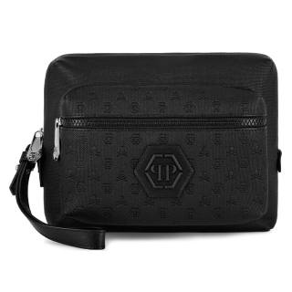 PHILIPP PLEIN Logo patch Clutch Bag