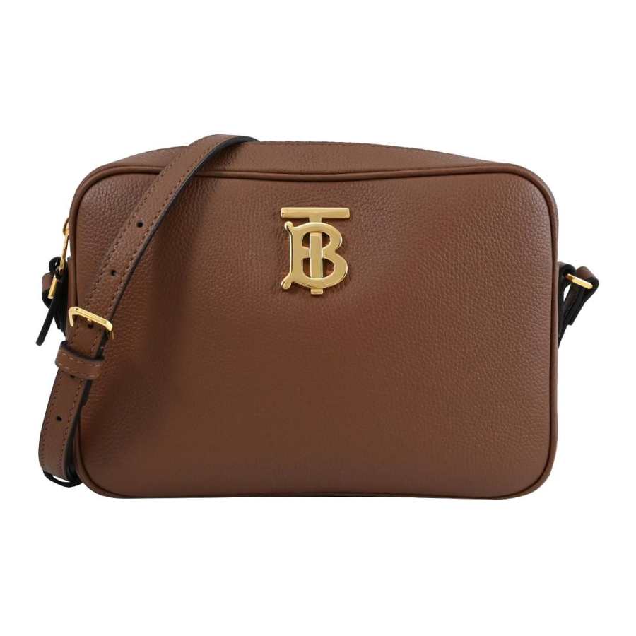 Burberry Leather Shoulder Bag, Crossbody Bag Women's Tan