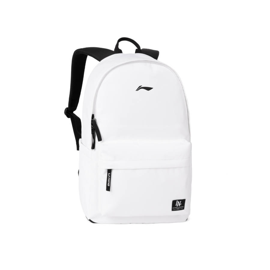 Li-Ning Li Ning Polyester Water Repellent Backpack Regular Unisex Black White