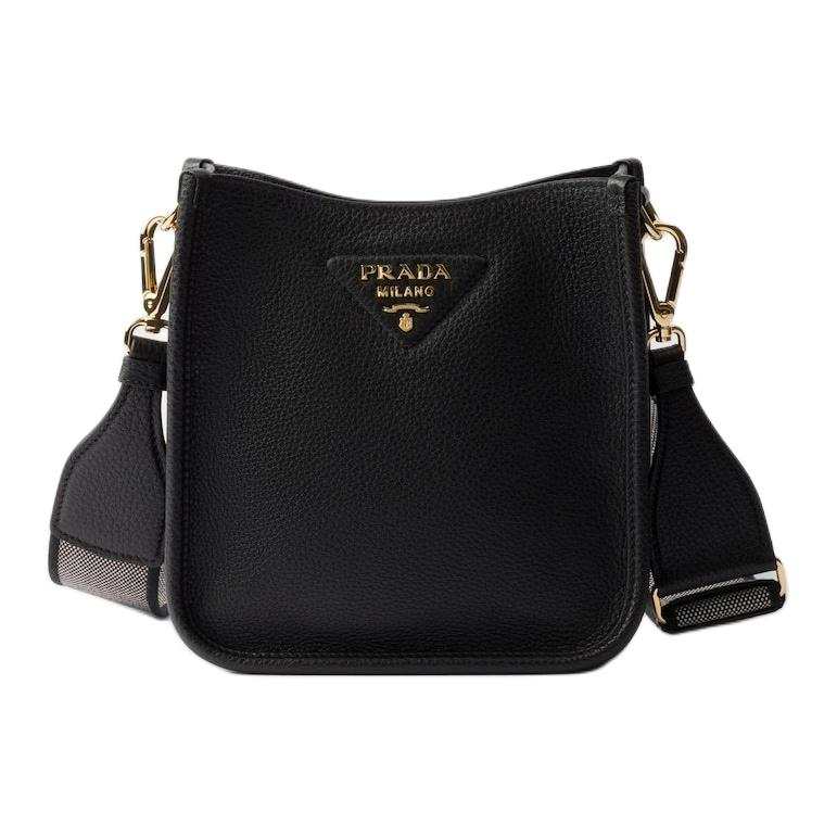 PRADA PRADA Leather Shoulder Bag Mini Women's Black