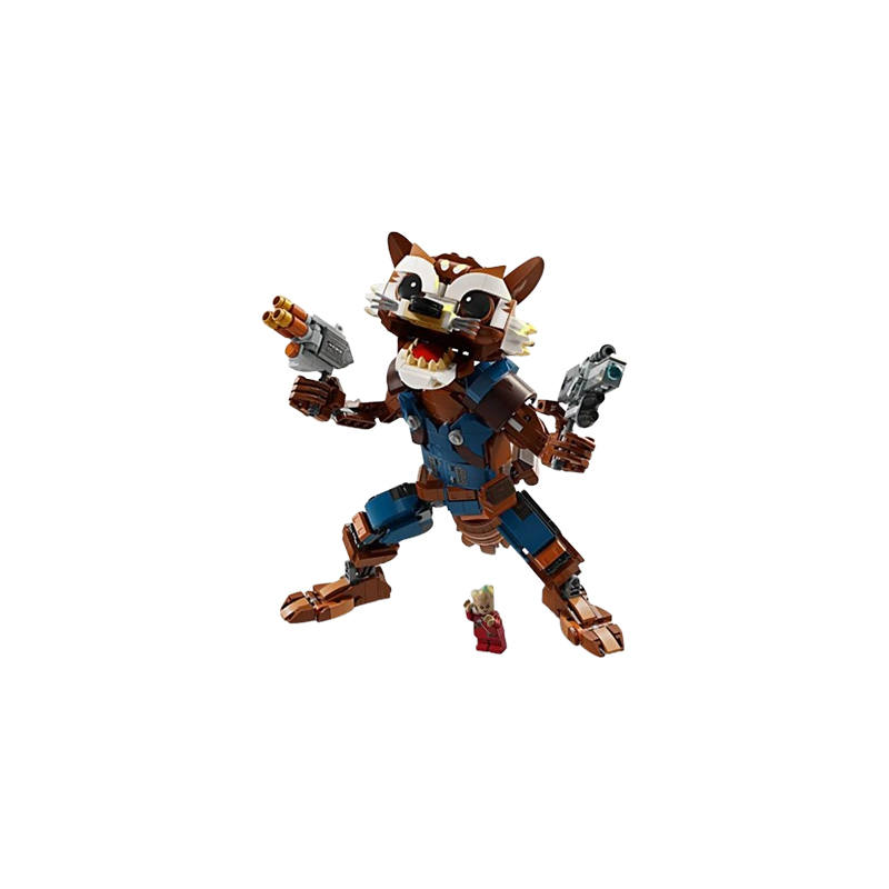 LEGO Super Hero Collection Rocket Raccoon And Groot Baby Building Blocks 566pcs 76282