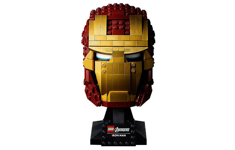 LEGO Super Hero Collection Marvel Helmet Iron Man Building Blocks 301 600pcs 76165