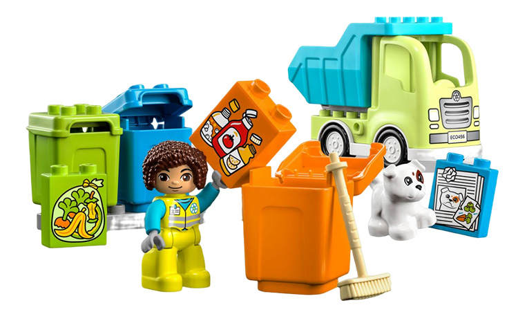 LEGO Collection Recycled Trash Truck Building Blocks 15pcs 10987