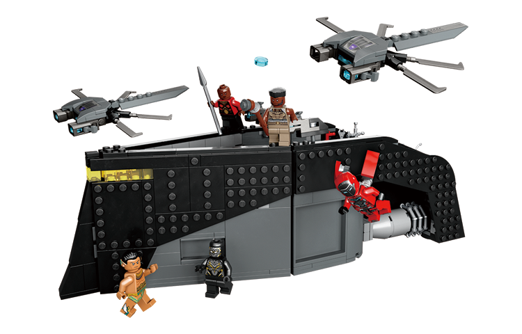 LEGO Super Hero Collection Black Panther 2 The Aquatic War Building Blocks 301 600 76214