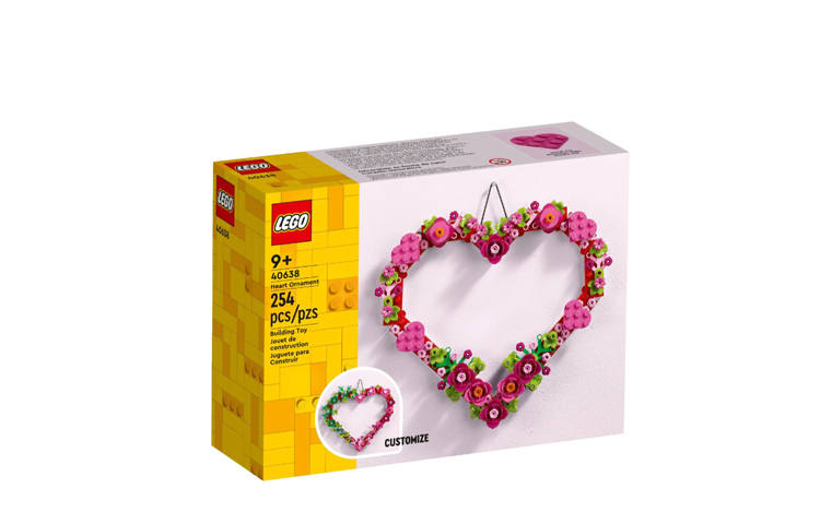 LEGO LEGO Heart Ornament Building Blocks 40638