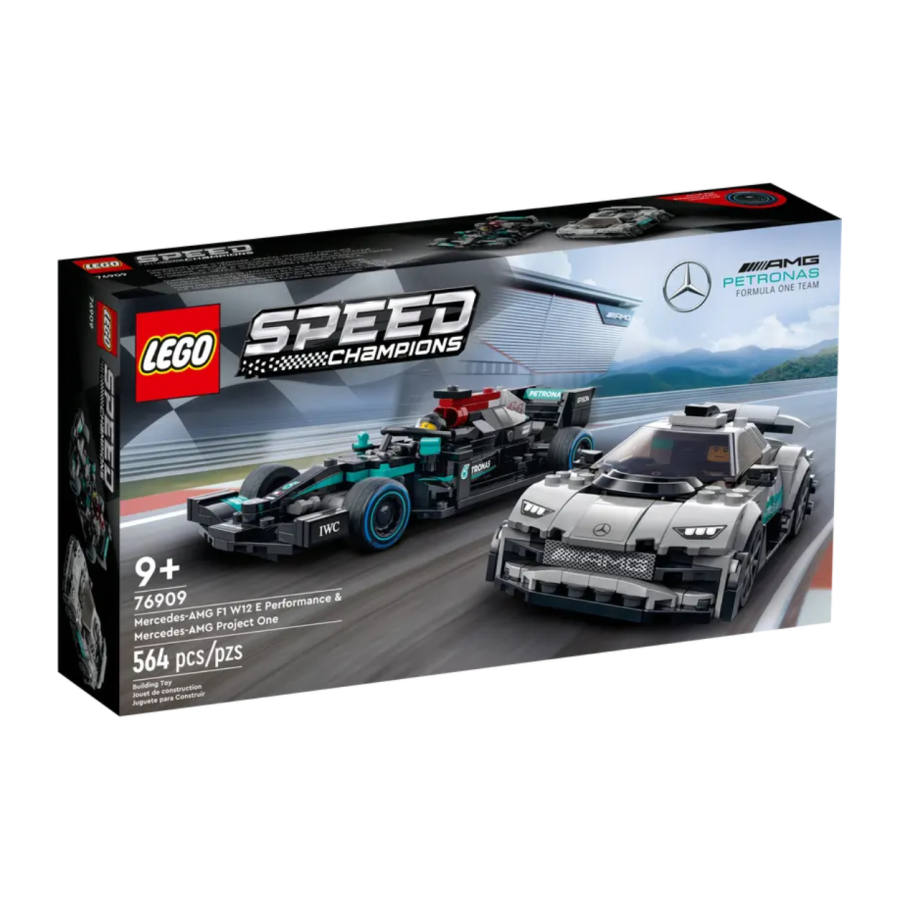 LEGO Mercedes-AMG F1 W12 E Performance & Mercedes-AMG Project One Building Blocks 76909