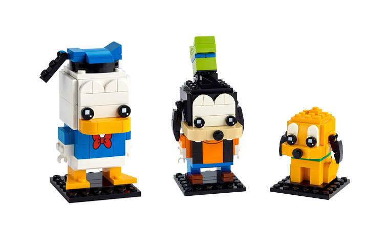 LEGO Disney, BrickHeadz Donald Duck, Goofy, And Pluto, Limited Edition Building Blocks 0 300pcs 40377+40378