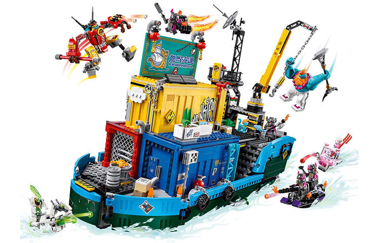 LEGO Little Monkey King Collection Monkie Kid Characters Universal Maritime Base Building Blocks 1959pcs 80013
