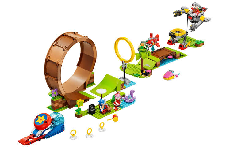 LEGO Sonic Collection Sonic's Green Hill Grand Loop Challenge Building Blocks 802pcs 76994