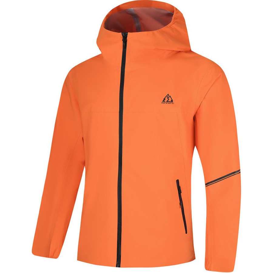 361° Waterproof, Windproof, And Breathable Windbreaker Jacket Men's Vermilion Orange