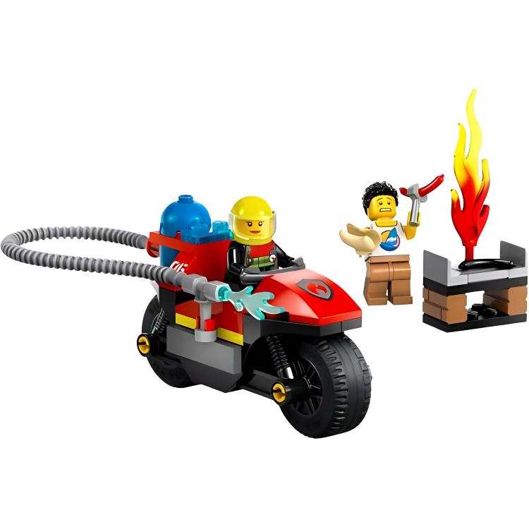 LEGO City Collection Fire Motorcycle Building Blocks 57pcs 60410 1