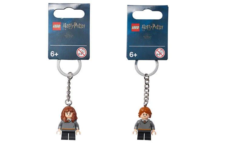 LEGO Harry Potter Collection Hermione Granger Ron & Hermione Keychain Building Blocks 0 300pcs 854115+854116