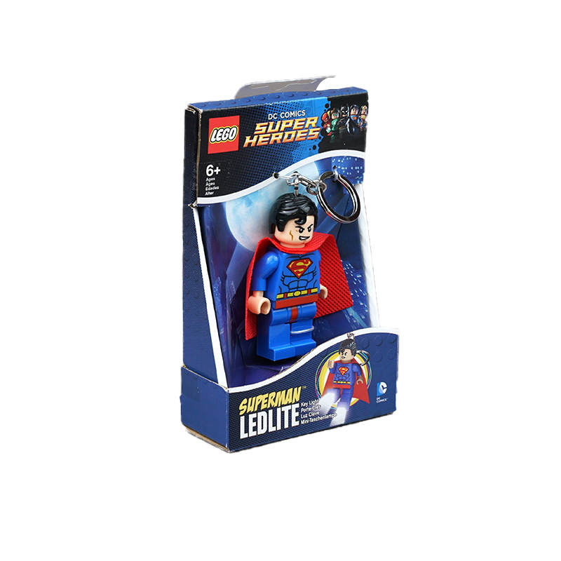 LEGO Super Hero Collection Superman Glow in The Dark Keychain Building Blocks 0 300pcs LGLKE39