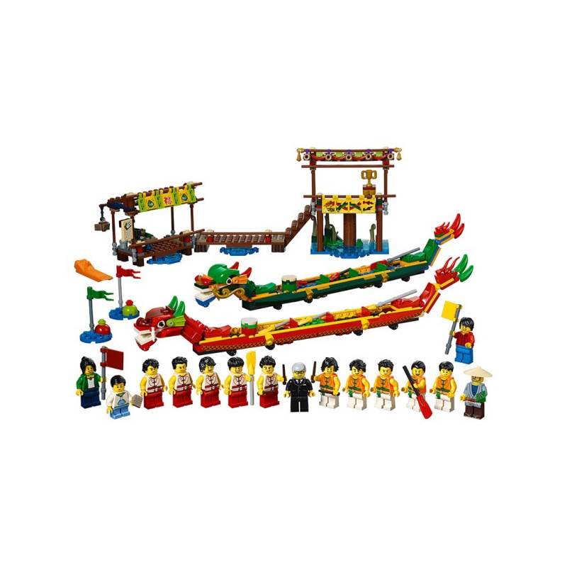 LEGO LEGO Dragon Boat Racing Plastic Building Blocks 601 100pcs 80103
