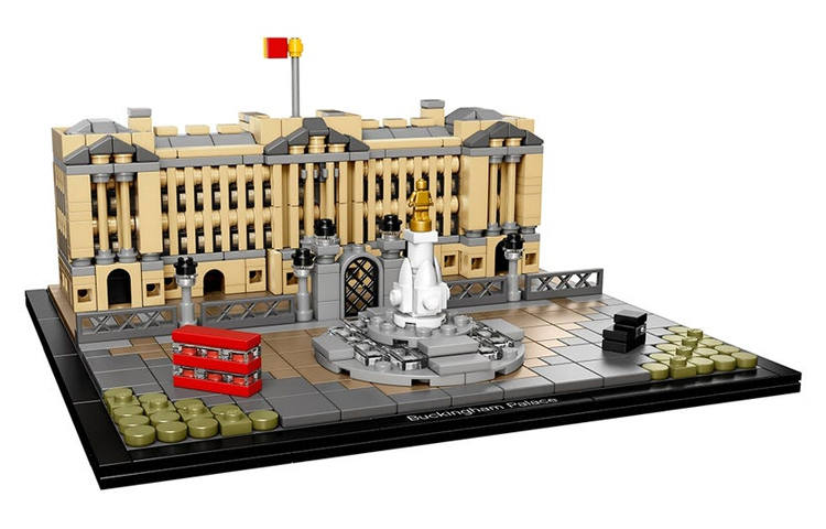 LEGO Architecture Collection White Gold Buckingham Palace Building Blocks 780 Pcs/pzs 21029