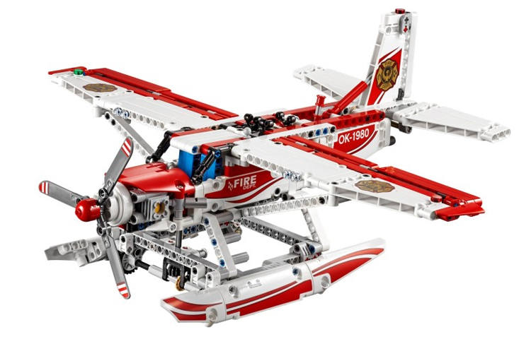LEGO LEGO Technology Mechanical Set Firefighting Plane Building Blocks 301 600pcs 42040