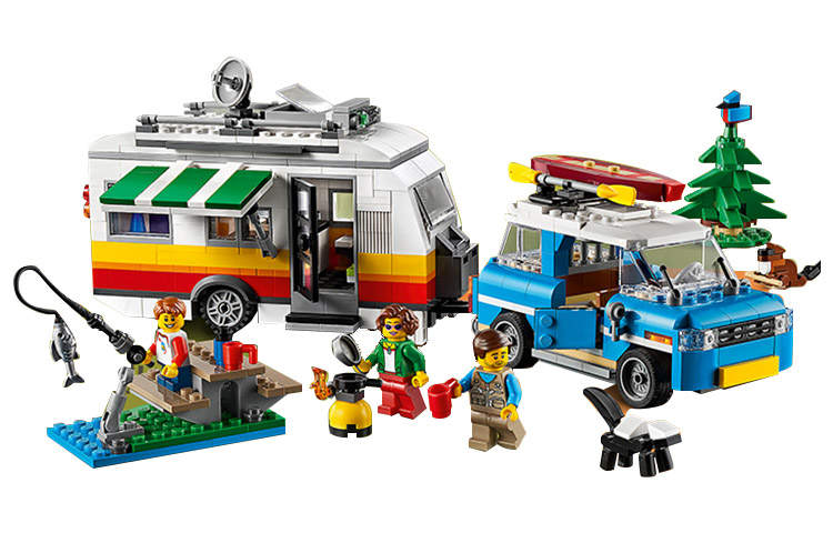 LEGO Creator 3 in 1 Caravan Family Holiday Plastic Building Blocks 601 1000pcs 31108