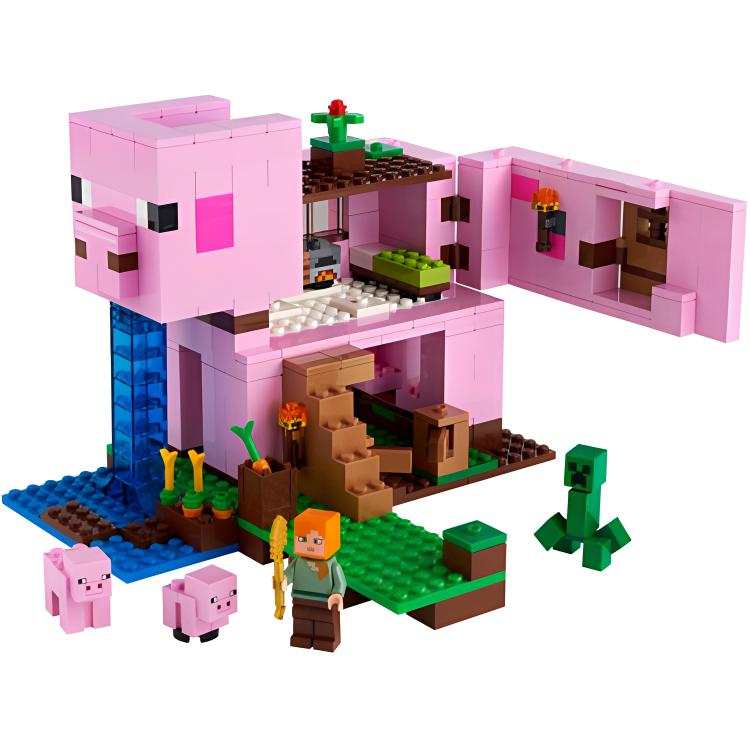 LEGO My World Collection Overworld Piggy House Building Blocks 490PCS 21170