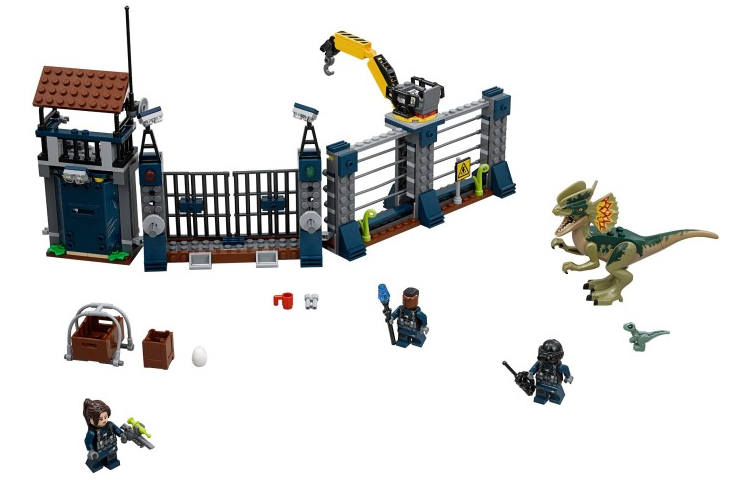 LEGO Jurassic World Collection Double Spine Dragon Outpost Attack Building Blocks 0 300pcs 75931