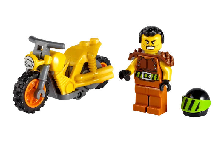 LEGO City Collection Motorcycle Collision Stunt Building Blocks 14pcs 60297