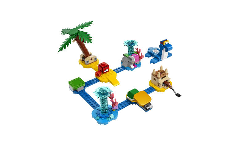 LEGO Super Mario Collection, King Of The Koopas' Beach Expansion Levels Building Blocks 229PCS 71398