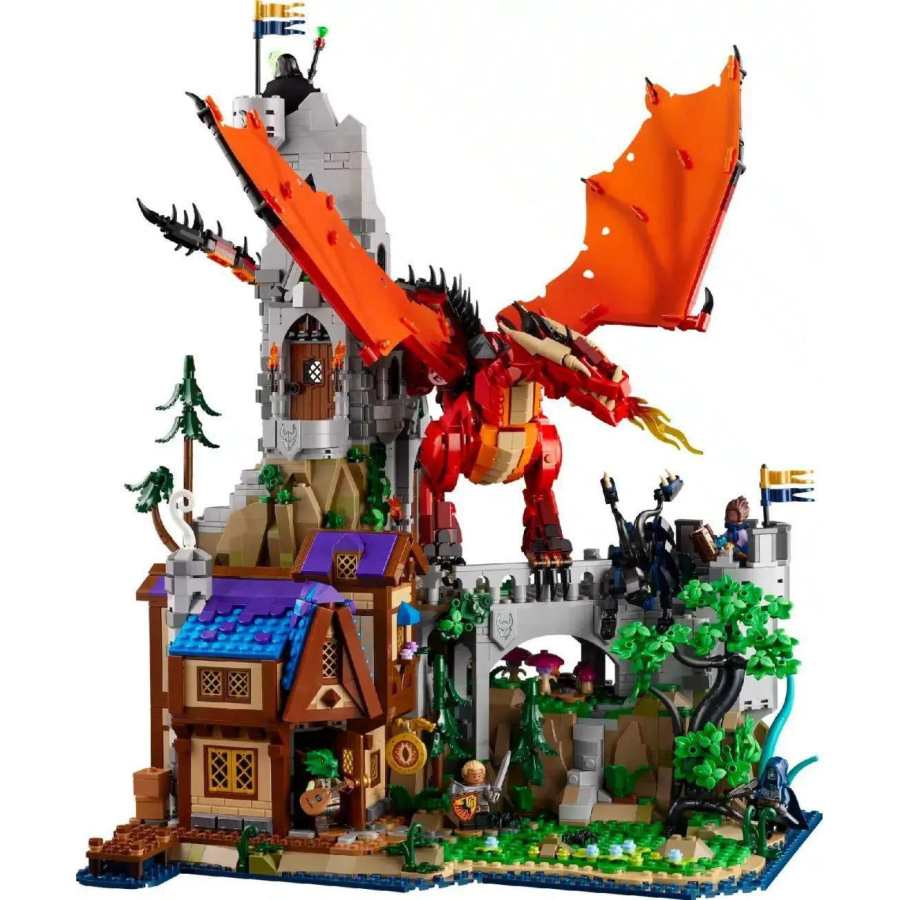 LEGO Dragon And Dungeon Red Dragon Legend Building Blocks 3745pcs 6 Pcs Figures 21348