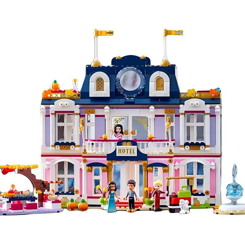 LEGO Good Friend Collection Heart Lake City Vacation Hotel Creative Plastic Building Blocks 1308pcs 41684