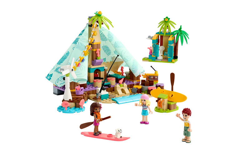 LEGO Good Friend Collection, Beach Luxury Camping Plastic Building Blocks 301 600pcs 41700