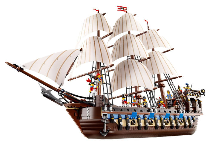 LEGO Pirate Collection Imperial Battleship Building Blocks 1001 2000pcs 10210