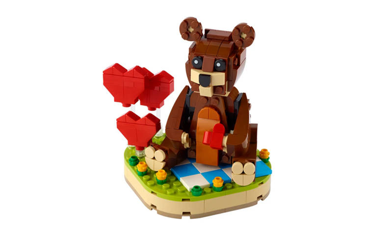 LEGO LEGO Valentine's Brown Bear Building Blocks 40462