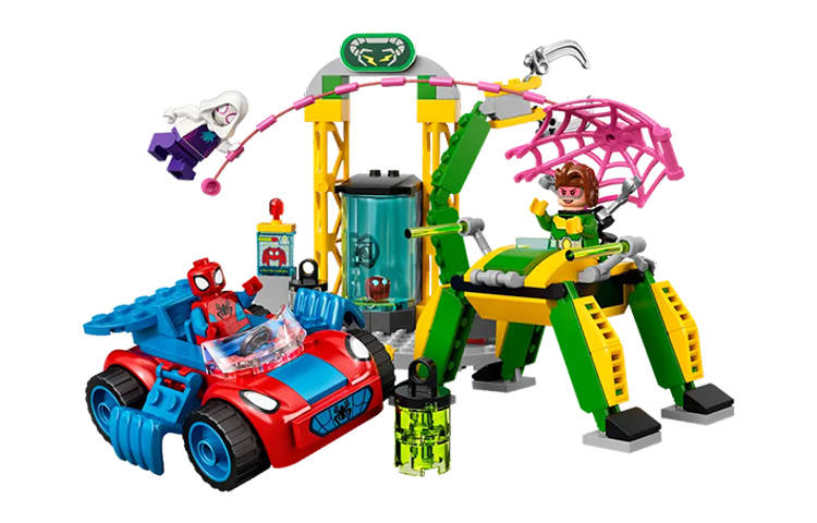 LEGO LEGO Marvel Spider Man Vs. Doctor Octopus' Lab Intelligence/Brain Training Building Blocks 131pcs 10783