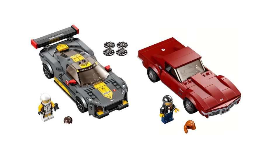 LEGO Super Racing Collection Chevrolet Corvette C8.R Race Car And 1968 Chevrolet Corvette Building Blocks 301 600pcs
