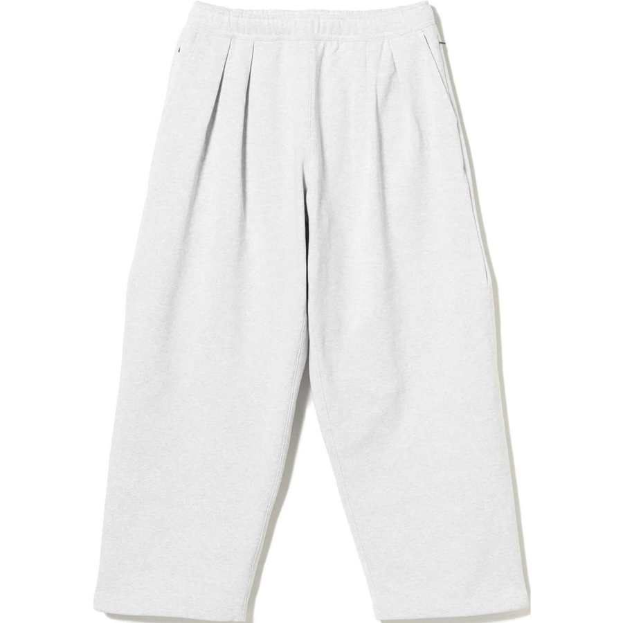 Beams Solid Color Loose Fit Elastic Fleece Lined Knitted Sweatpants Men's