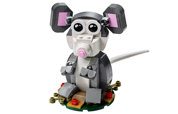 LEGO LEGO Zodiac Collection Mouse Plastic Building Blocks 162pcs 40355