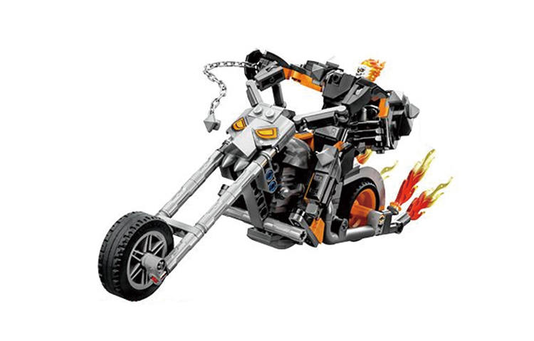 LEGO Ghost Rider Mech & Bike Building Blocks 76245