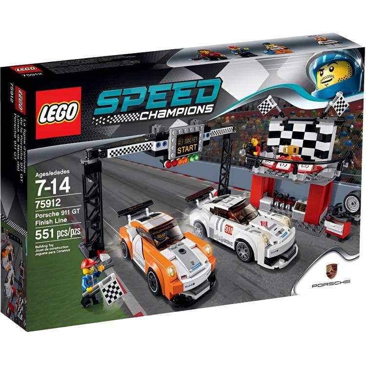 LEGO Super Racing Collection Porsche 911 GT Finish Line Building Blocks 301 600 75912