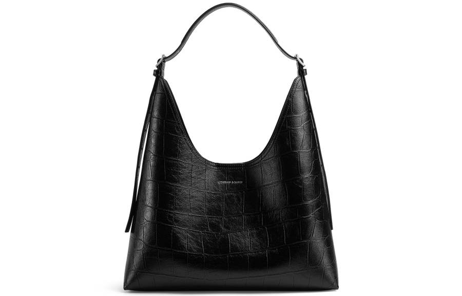 CHARLES&KEITH Pu Shoulder Bag Large Women's Noir Black
