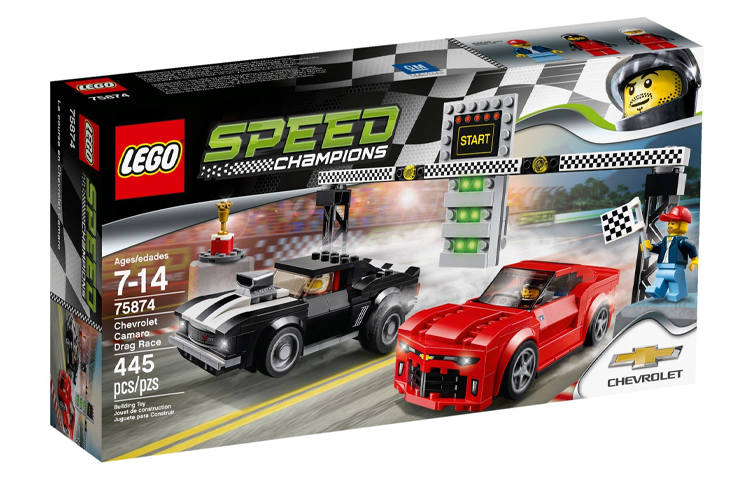 LEGO Super Racing Collection Chevrolet Camaro Drag Race Plastic Building Blocks 445pcs 75874
