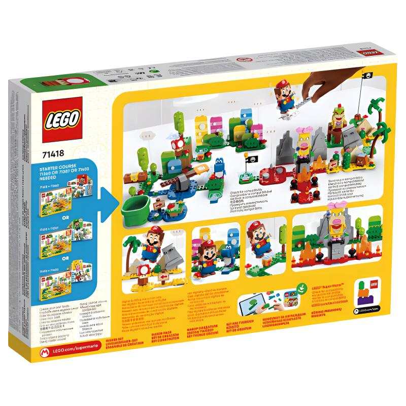 LEGO LEGO Super Mario Creative Toolbox Maker Clothing Sets Plastic Building Blocks 301 600pcs 71418