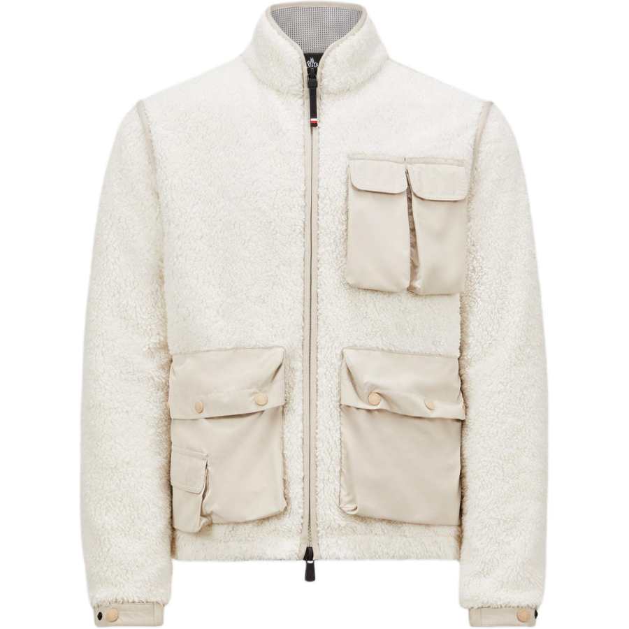 Moncler Grenoble Velvet feel Coat Men's White