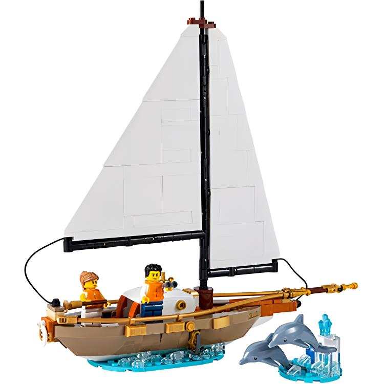 LEGO Classic Collection Summer Heartfelt Sailboat Building Blocks 330pcs 40487
