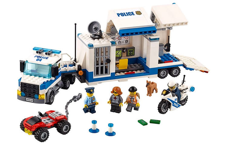 LEGO Mobile Command Center, City Collection, Assembly Plastic Building Blocks 301 600pcs 60139