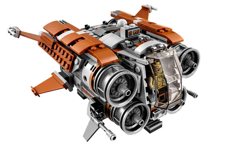 LEGO Star Wars Collection Character Jaaku Quad Jumping Spaceship Building Blocks 300 600 Pcs 75178