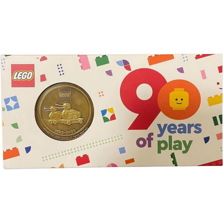 LEGO 90th Anniversary Souvenir Coin Building Blocks LEGO 2403 0001