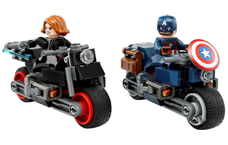 LEGO Black Widow & Captain America Motorcycles Building Blocks 76260