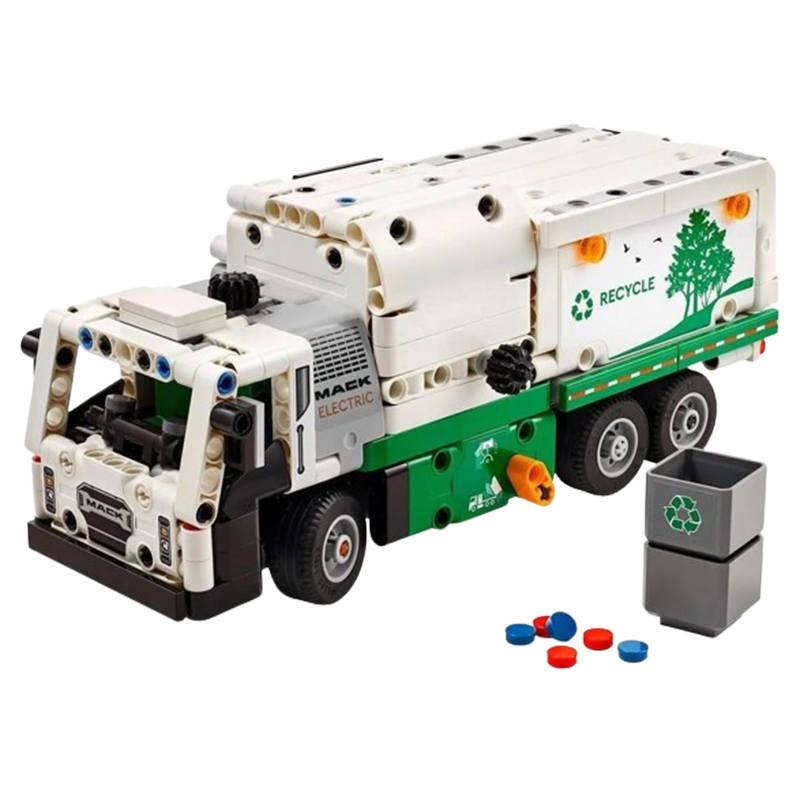 LEGO City Mack LR Electric Garbage Truck Building Blocks 503pcs 42167 1