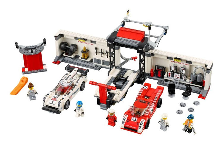 LEGO Super Racing Collection Porsche 919 Hybrid And 917K Pit Stops Building Blocks 732pcs 75876