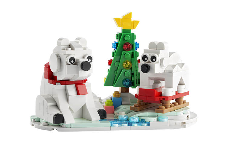 LEGO Limited Collection Winter Day Polar Bear Building Blocks 312pcs 40571