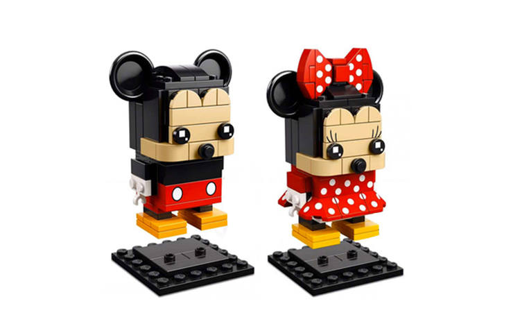 LEGO Disney, Square Toe, Mickey Mouse+Minnie Mouse Plastic Building Blocks 109pcs 41624+41625