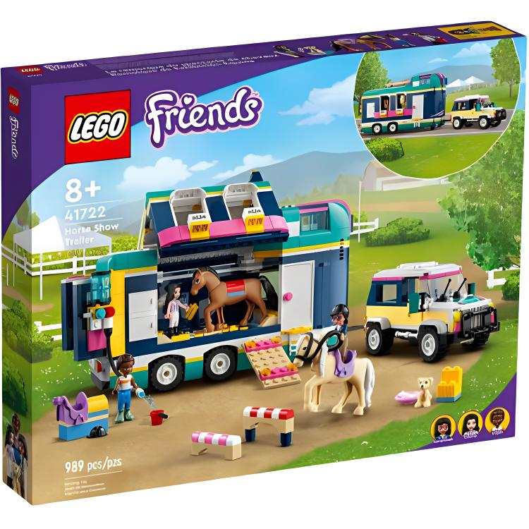 LEGO Good Friend DOTS Collection, Equestrian Exhibition Trailer Plastic Building Blocks 989pcs 41722